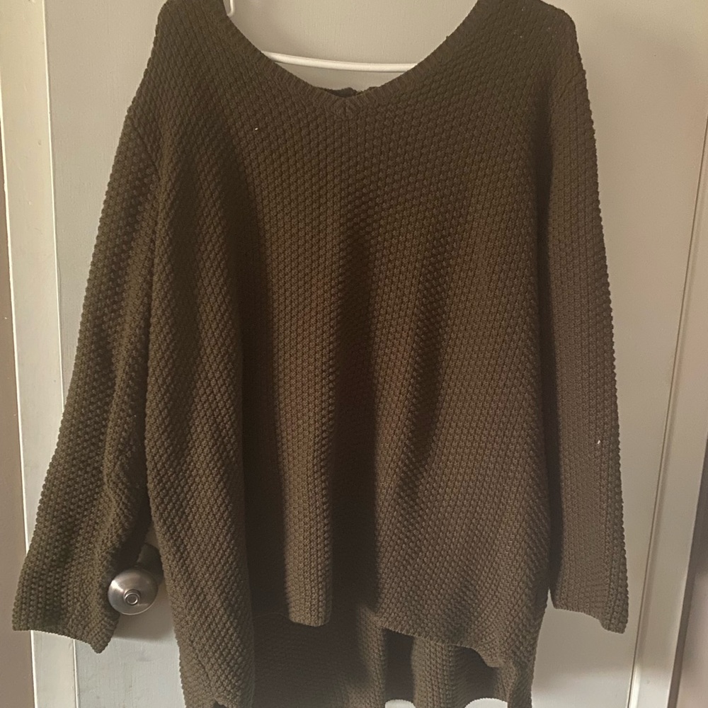 Dex army green sweater - Picture 2 of 2